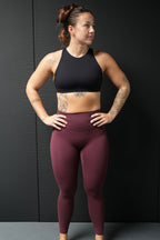 V1 LEGGING - BURGUNDY