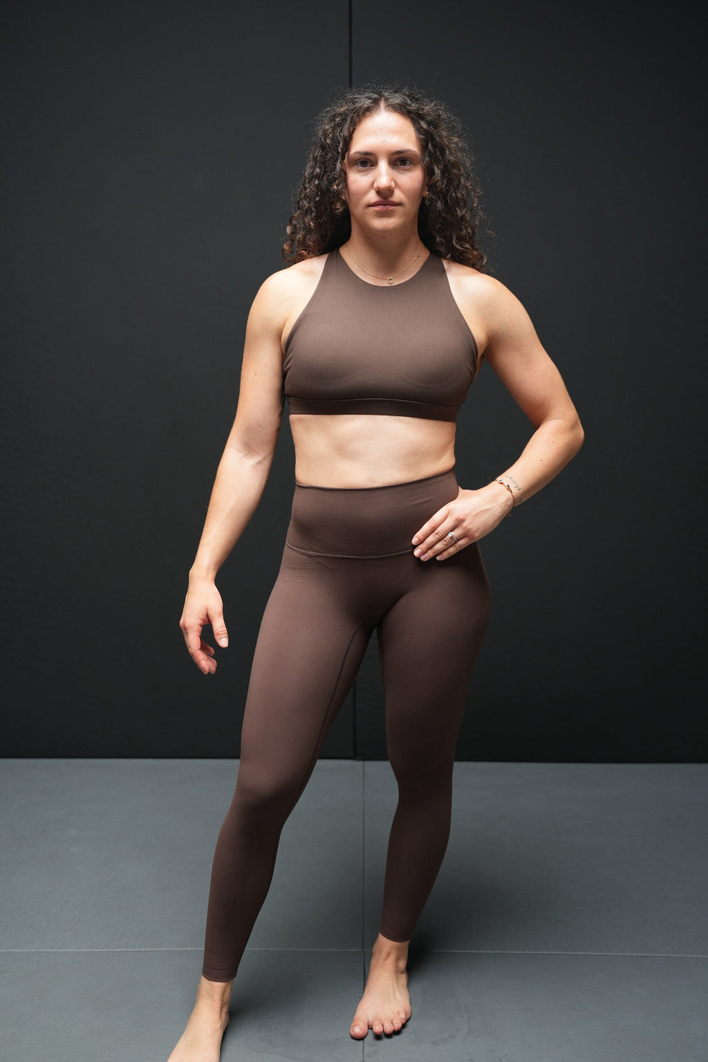 V1 LEGGING - BROWN